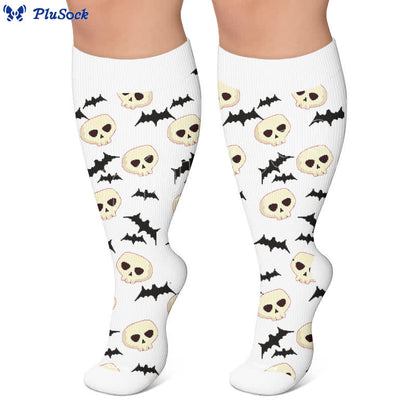 Halloween-Fledermaus-Kompressionsstrümpfe in Übergröße - image 6