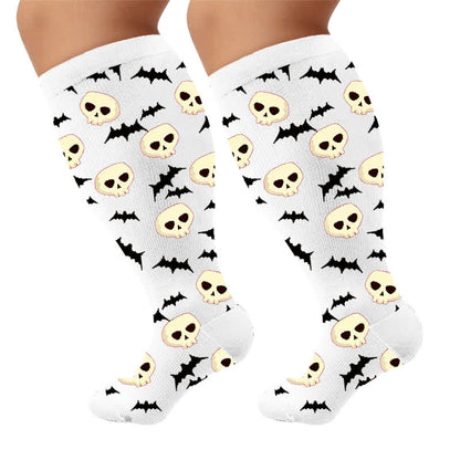 Halloween-Fledermaus-Kompressionsstrümpfe in Übergröße - image 9