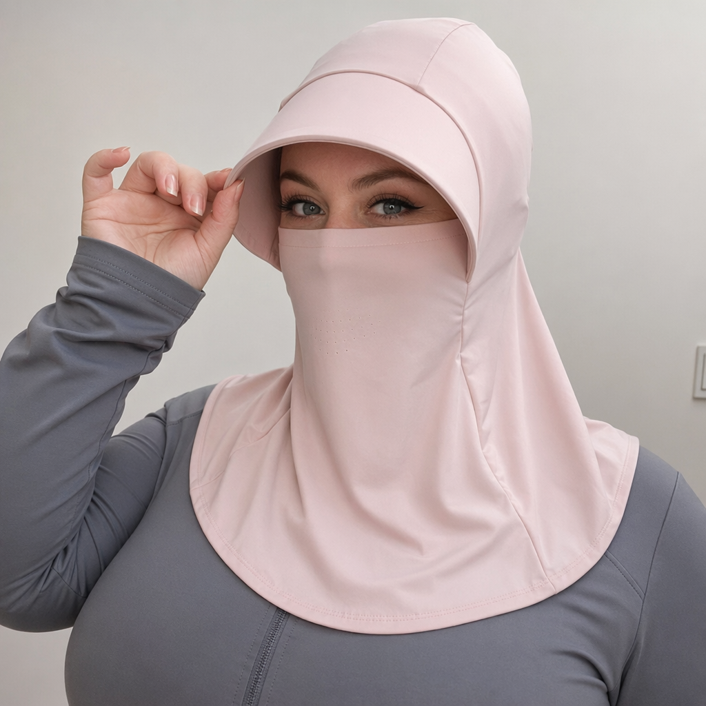 Sonnenhut mit UV-Schutz und vollständiger Abdeckung - Rosa - Einheitsgröße - image 3
