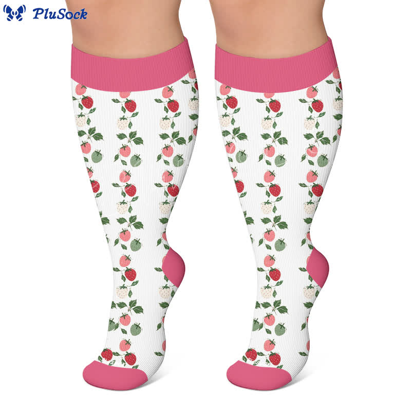 Plus Size Floral Ripped Compression Socken - image 7