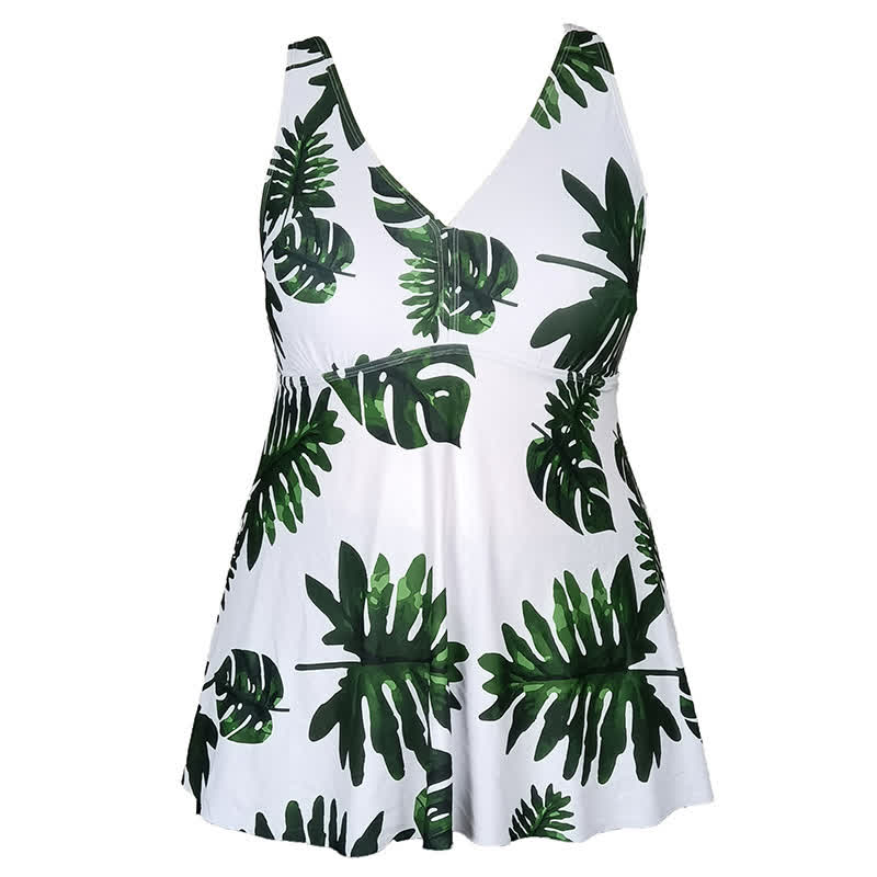 Geblümtes Badekleid mit Rock - image 23
