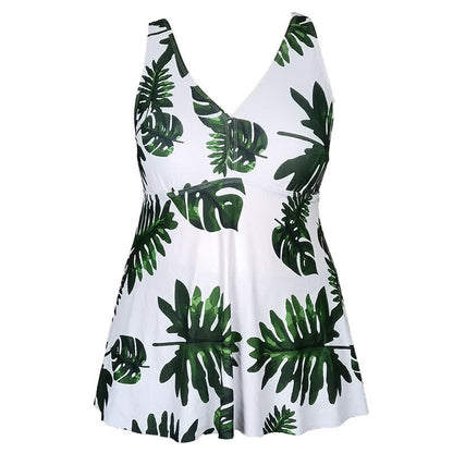 Geblümtes Badekleid mit Rock - image 23