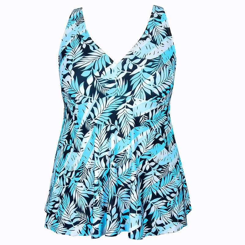 Geblümtes Badekleid mit Rock - image 32