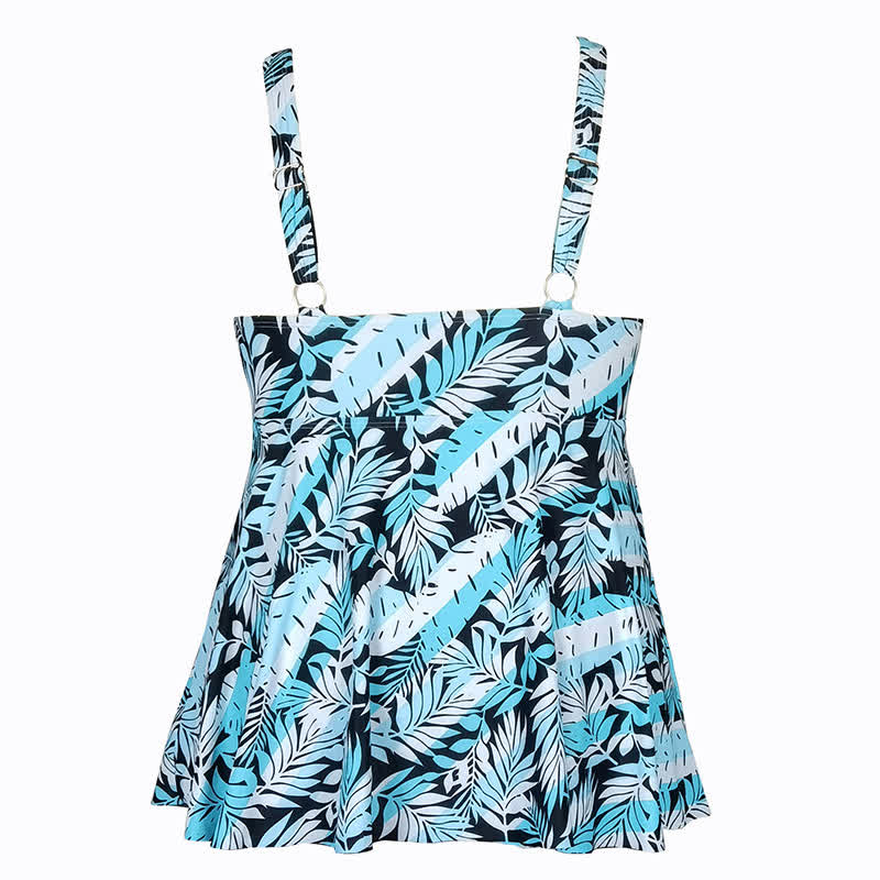 Geblümtes Badekleid mit Rock - image 33