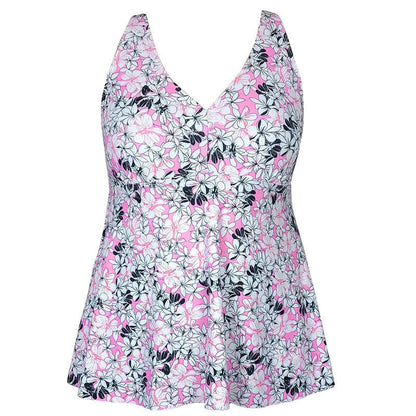 Geblümtes Badekleid mit Rock - image 29