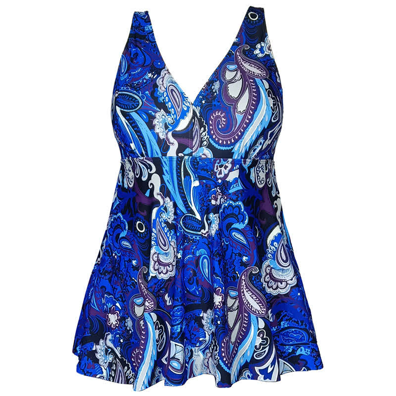 Plus Size bedrucktes Badekleid mit Ringträgern - image 16