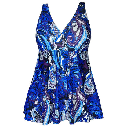 Plus Size bedrucktes Badekleid mit Ringträgern - image 16