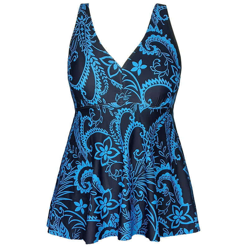 Plus Size bedrucktes Badekleid mit Ringträgern - image 19
