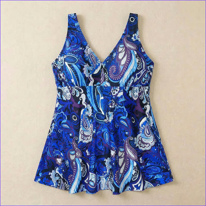 Plus Size bedrucktes Badekleid mit Ringträgern - image 18
