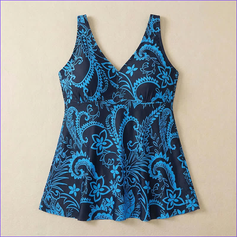 Plus Size bedrucktes Badekleid mit Ringträgern - image 20
