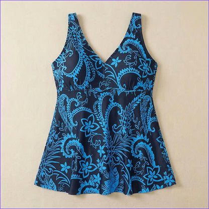 Plus Size bedrucktes Badekleid mit Ringträgern - image 20