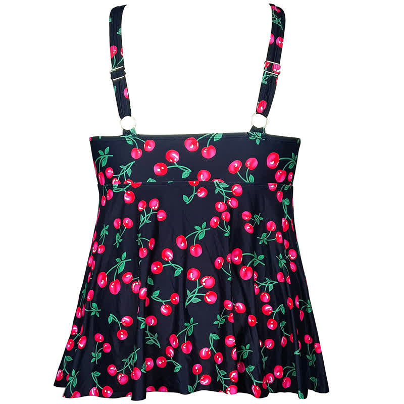 Badekleid mit Leoparden- und Blumenmuster und Empire-Taille - image 18