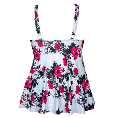 Badekleid mit Blumen- und Polka-Dot-Muster und V-Ausschnitt - image 13