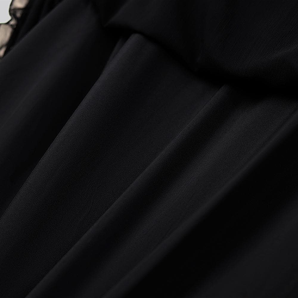 Elegantes Midikleid in Übergröße mit V-Ausschnitt, Rüschen und Bindegürtel - image 6