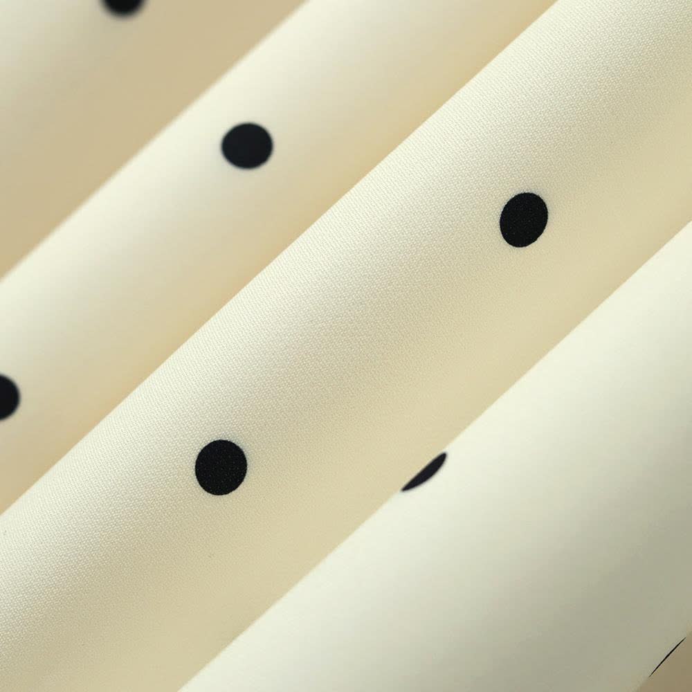 Midikleid in Übergröße mit Polka-Dots und Spitzenkragen - image 5
