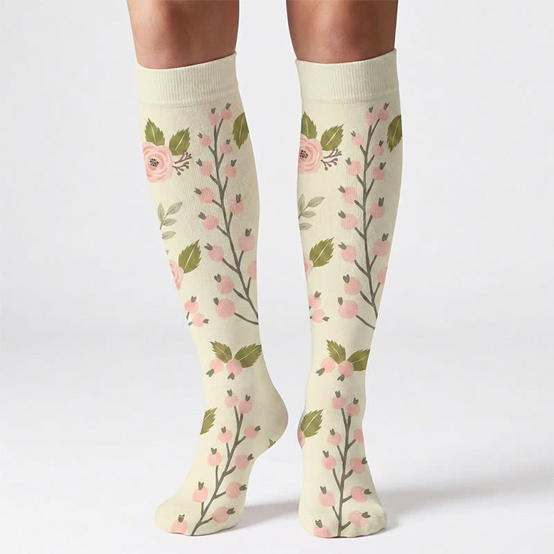 Kompressionsstrümpfe mit Blumenblättern (6 Paar) - image 3