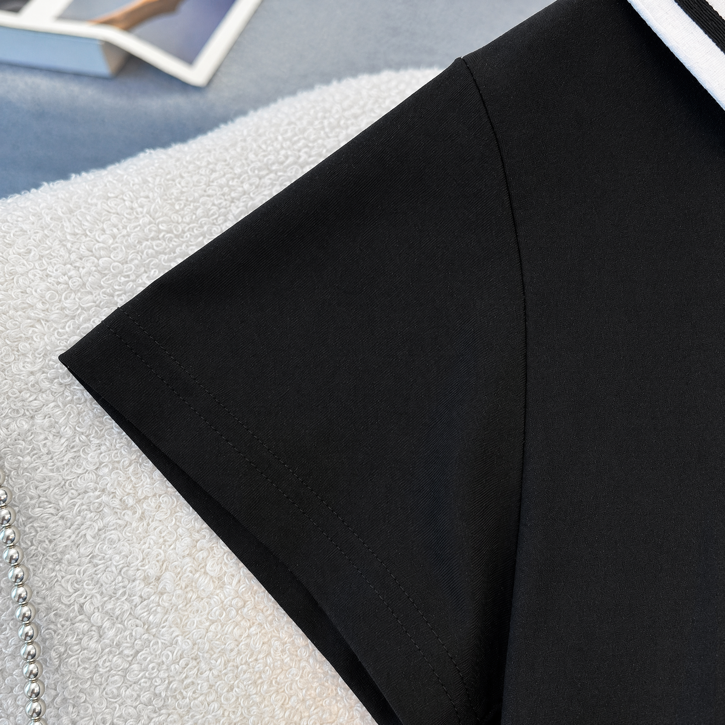 Midikleid aus Baumwollmischgewebe mit Matrosenkragen in Übergröße - image 2