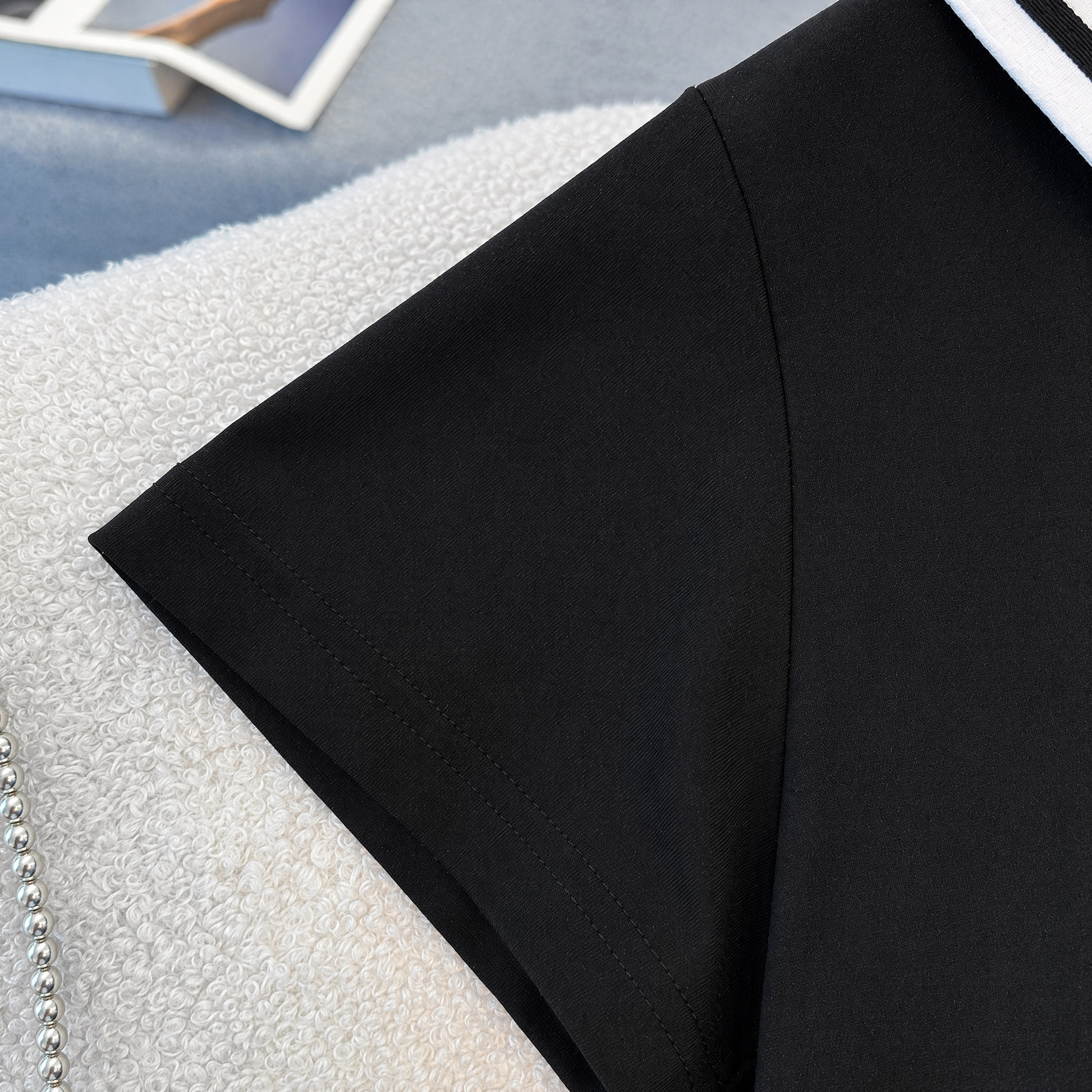 Midikleid aus Baumwollmischgewebe mit Matrosenkragen in Übergröße - image 2