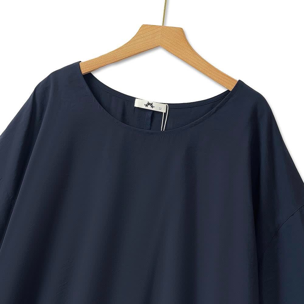 Plus Size marineblaues Oberteil mit Tiermuster-Kleid-Set - image 1