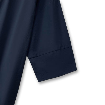 Plus Size marineblaues Oberteil mit Tiermuster-Kleid-Set - image 2