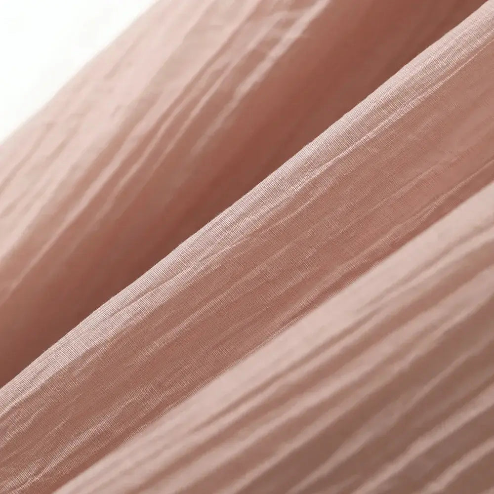 Rosa, strukturiertes Empire-Midaxi-Kleid in Übergröße - image 7