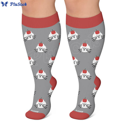 Kompressionsstrümpfe mit Panda-, Katzen- und Hundemotiv in Übergröße - image 7