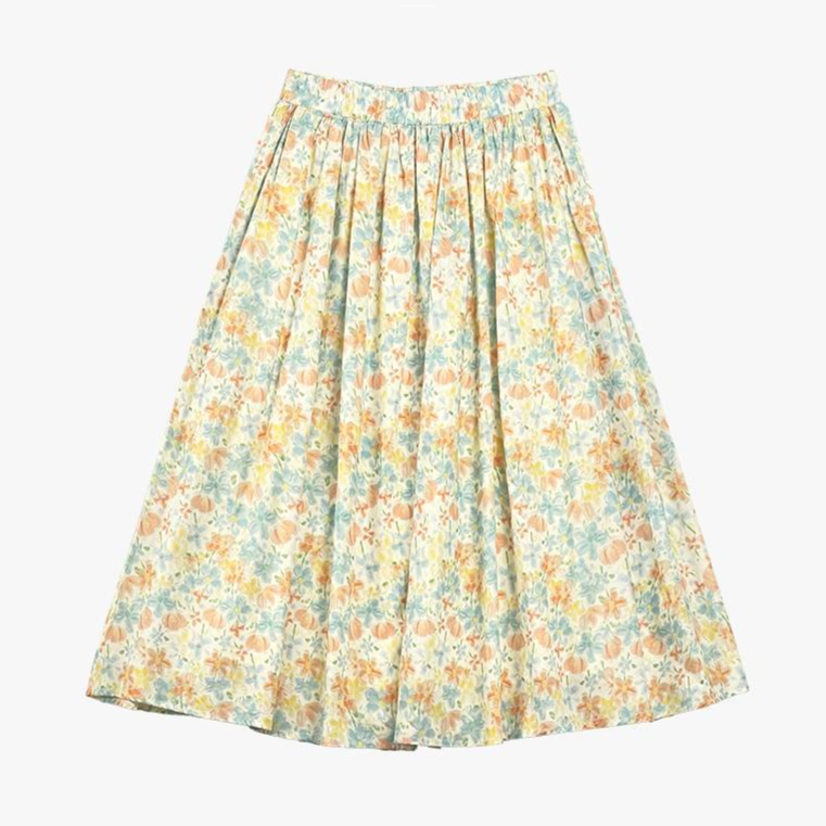 Plus Size Peter Pan Kragen Blumenrock-Set - Midi-Rock - 6XL - image 6