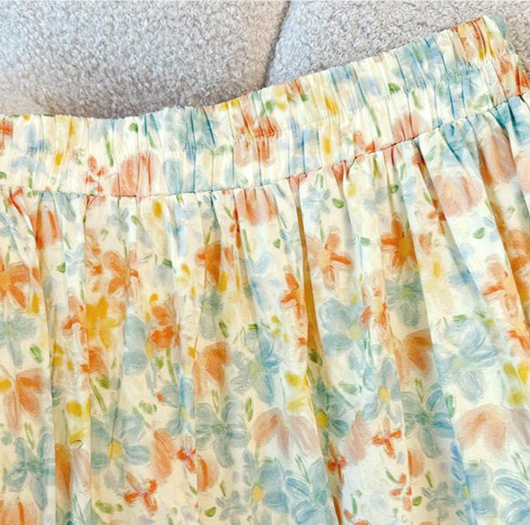 Plus Size Peter Pan Kragen Blumenrock-Set - image 7