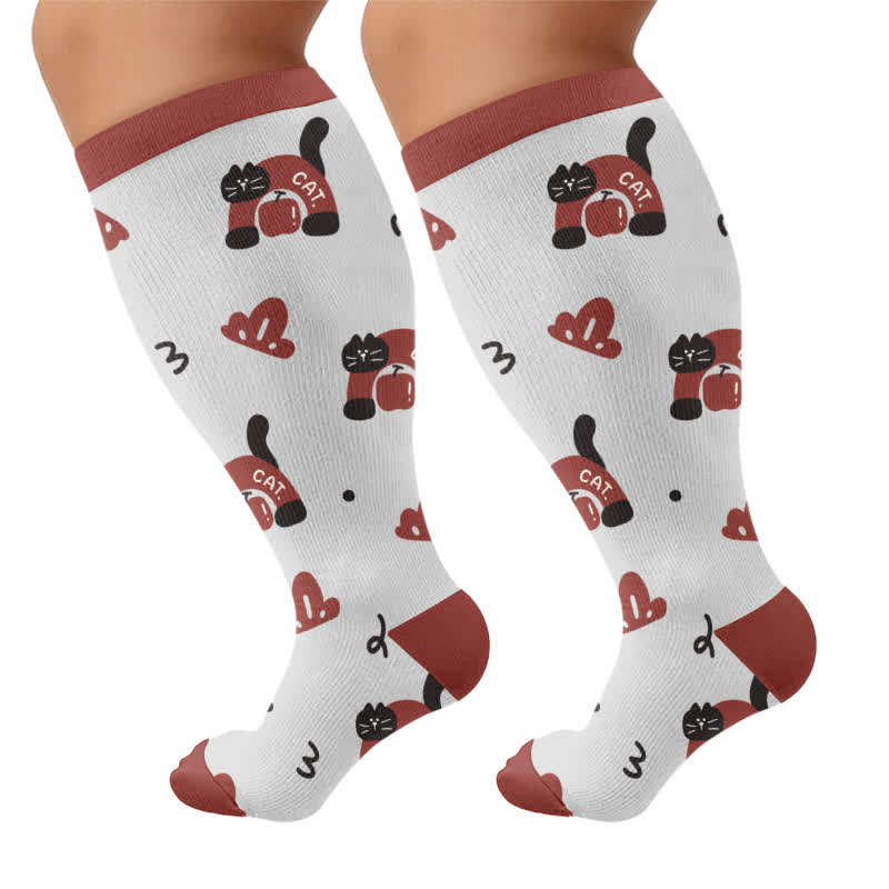 Kitty Bloom Kompressionsstrümpfe in Übergröße - Grau - 4XL - image 10