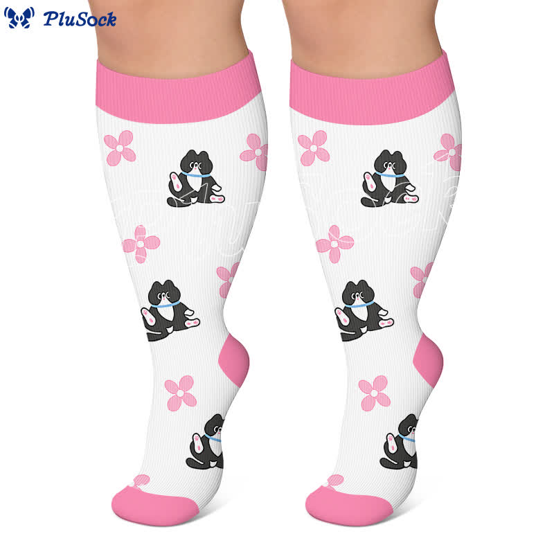 Kitty Bloom Kompressionsstrümpfe in Übergröße - image 5
