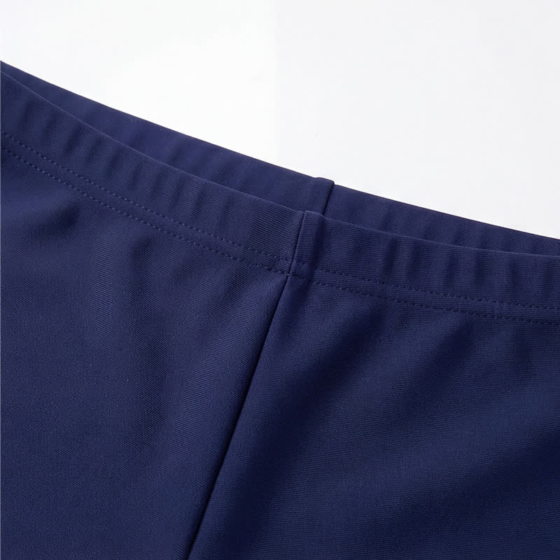 Hochgeschnittene, schmal geschnittene Boyshort-Badeshorts - image 6