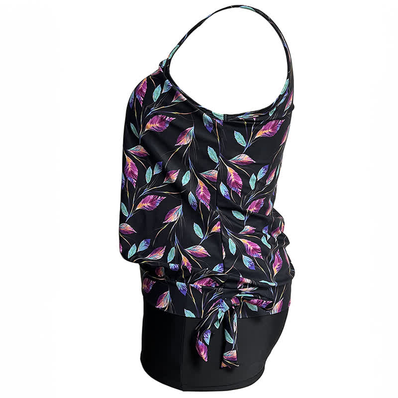 Tankini-Set mit tropischem Blattmotiv - image 8