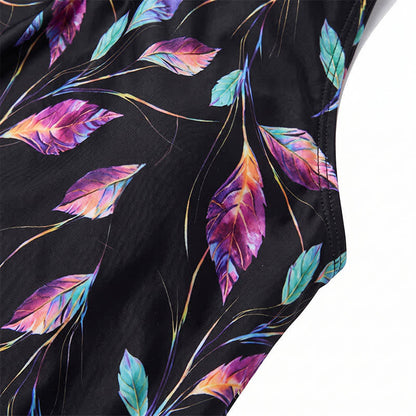 Tankini-Set mit tropischem Blattmotiv - image 6