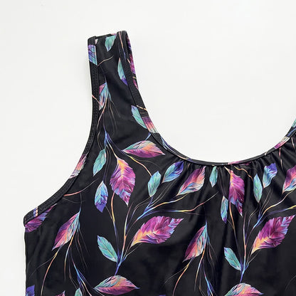 Tankini-Set mit tropischem Blattmotiv - image 4