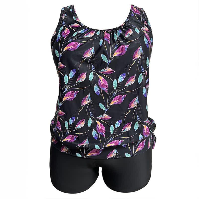 Tankini-Set mit tropischem Blattmotiv - image 7