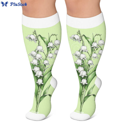 Botanische Garten-Kompressionsstrümpfe in Übergröße - image 7