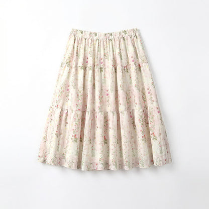 Bluse mit Fledermausärmeln in Übergröße und gestufter Midirock mit Blumenmuster (Set) - Midi-Rock - 6XL - image 9