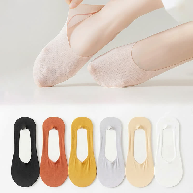Kühlende, weiche, unsichtbare Socken aus Eisseide (6 Paar) - image 0