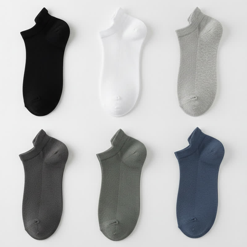 Atmungsaktive Mesh-Knöchelsocken (6 Paar) - Mehrfarbig - EU39-44 (US6-10) - image 10