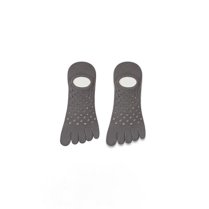 Atmungsaktive Zehensocken mit Fünf-Zehen-Ausrichtung (3 Paar) - Dunkelgrau - EU39-44 (US6-10) - image 4