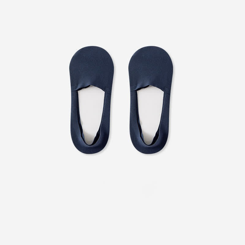 Atmungsaktive, unsichtbare Baumwollsocken (3 Paar) - Marineblau - RU39-44 (US6-10) - image 7