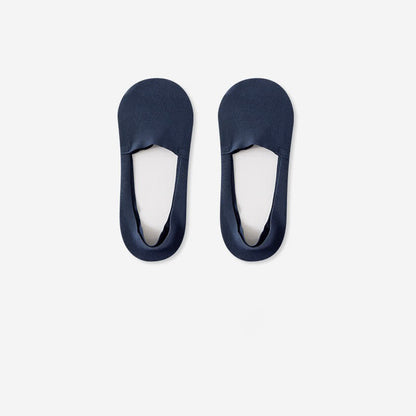 Atmungsaktive, unsichtbare Baumwollsocken (3 Paar) - Marineblau - RU39-44 (US6-10) - image 7
