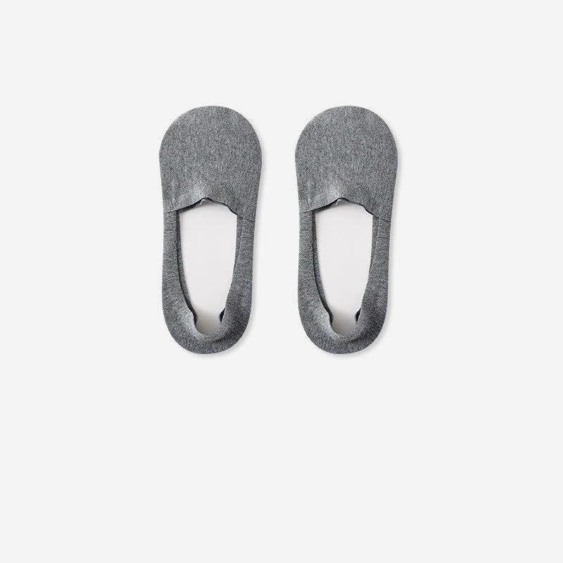 Atmungsaktive, unsichtbare Baumwollsocken (3 Paar) - Dunkelgrau - RU39-44 (US6-10) - image 5