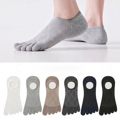 Atmungsaktive, unsichtbare Zehensocken aus Bambus (3 Paar) - image 0
