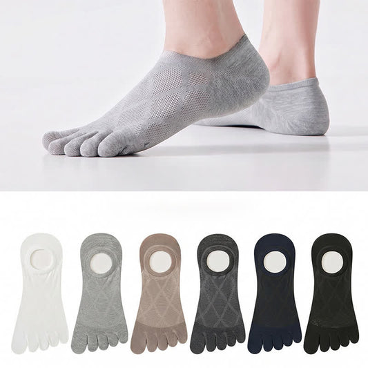 Atmungsaktive, unsichtbare Zehensocken aus Bambus (3 Paar) - image 0