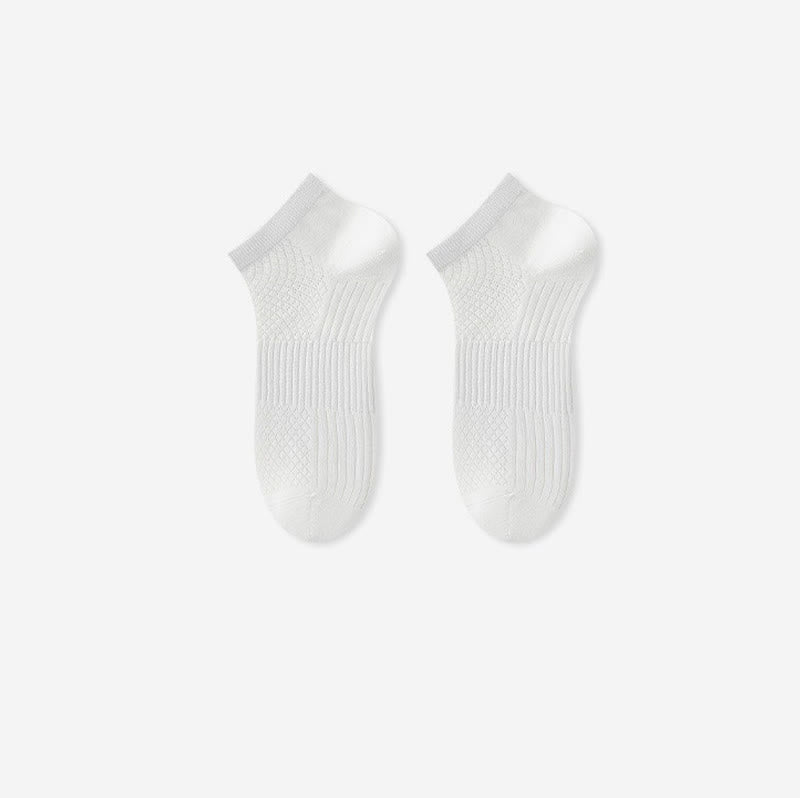 Atmungsaktive, antibakterielle Knöchelsocken aus Eisseide (5 Paar) - Weiß - EU39-44 (US6-10) - image 6