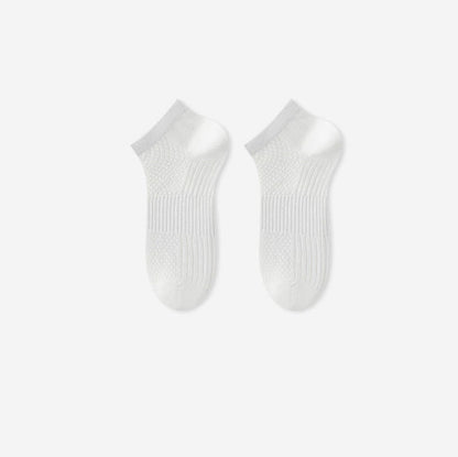 Atmungsaktive, antibakterielle Knöchelsocken aus Eisseide (5 Paar) - Weiß - EU39-44 (US6-10) - image 6