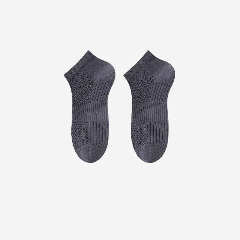 Atmungsaktive, antibakterielle Knöchelsocken aus Eisseide (5 Paar) - Grau - EU39-44 (US6-10) - image 9