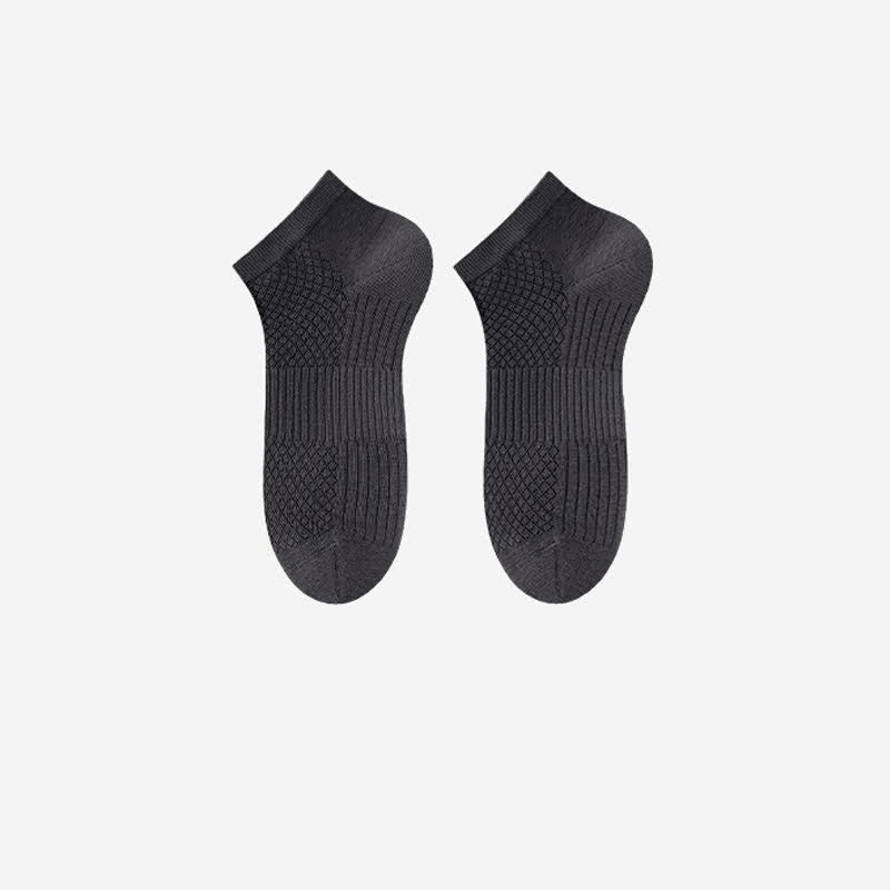Atmungsaktive, antibakterielle Knöchelsocken aus Eisseide (5 Paar) - Dunkelgrau - EU39-44 (US6-10) - image 7