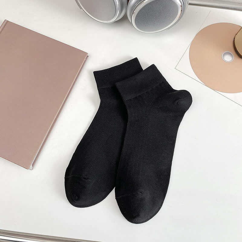 Weiche, dehnbare Knöchelsocken (5 Paar) - Schwarz - EU36-44 (US3-10) - image 7